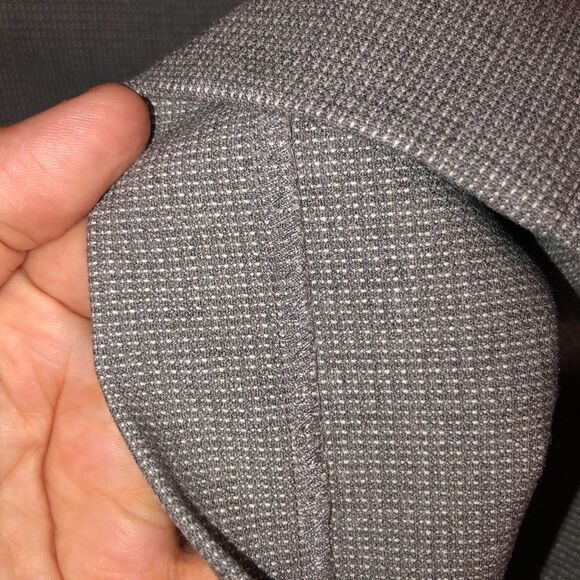 LOFT 12P Julie Straight Gray White Mini Plaid Dress Slacks Trousers - Picture 12 of 16